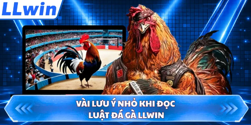 Vài lưu ý nhỏ khi đọc luật đá gà LLWIN